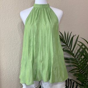 Lime Backless Halter Top